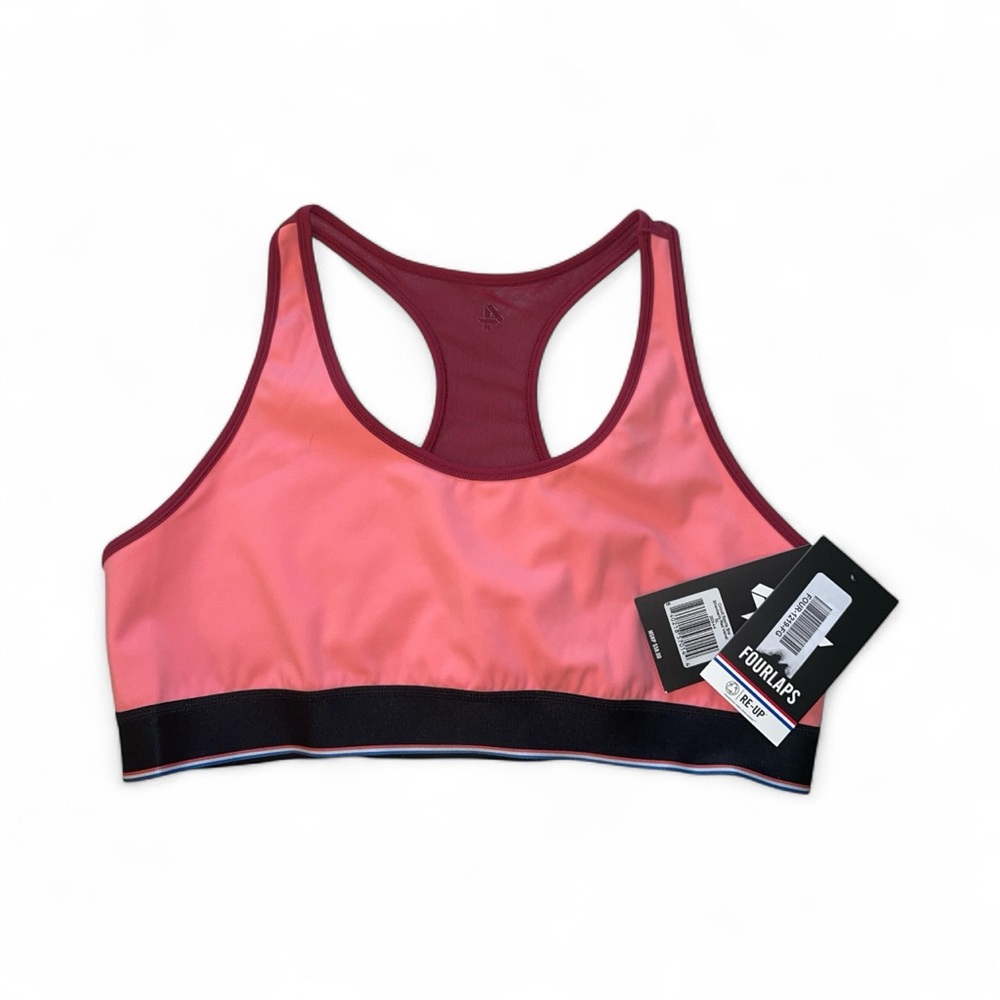 Fourlaps Circuit Sports Bra in Strawberry/Red Velvet - Picture 6 of 6
